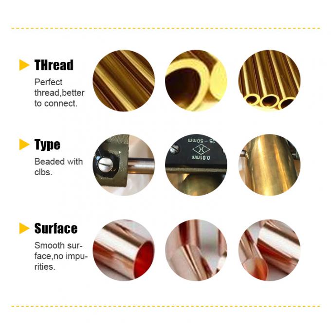 METAL ASTM B111 6" SCH40 CUNI 90/10 C70600 C71500 Rohr Kupfer Nickel nahtloses Stahlrohr 1