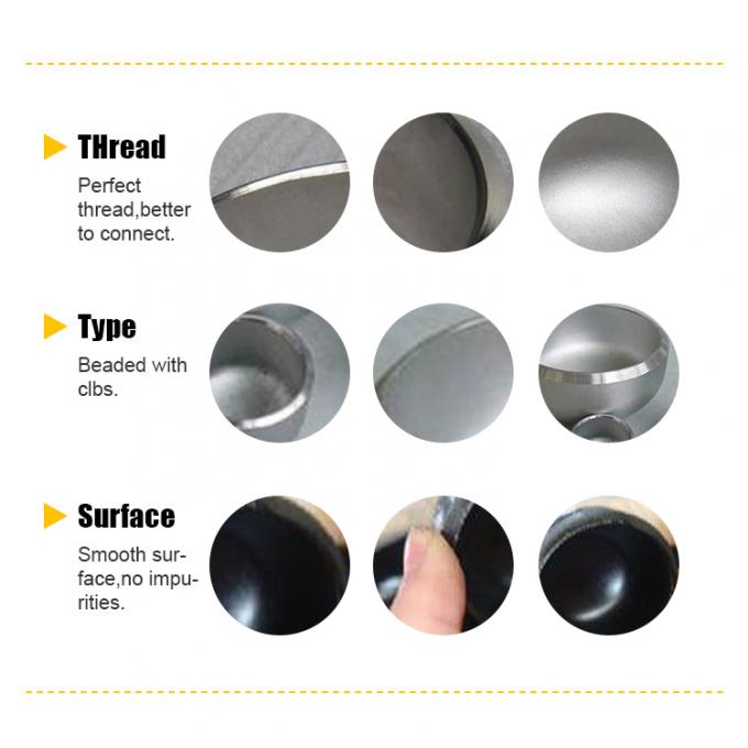 C70100 METALLische Rohrkappe Neue Butt-Schweißverbindung Fitting-Kappen BSPP BSPT NPT Gießung KUPER NICKEL 1