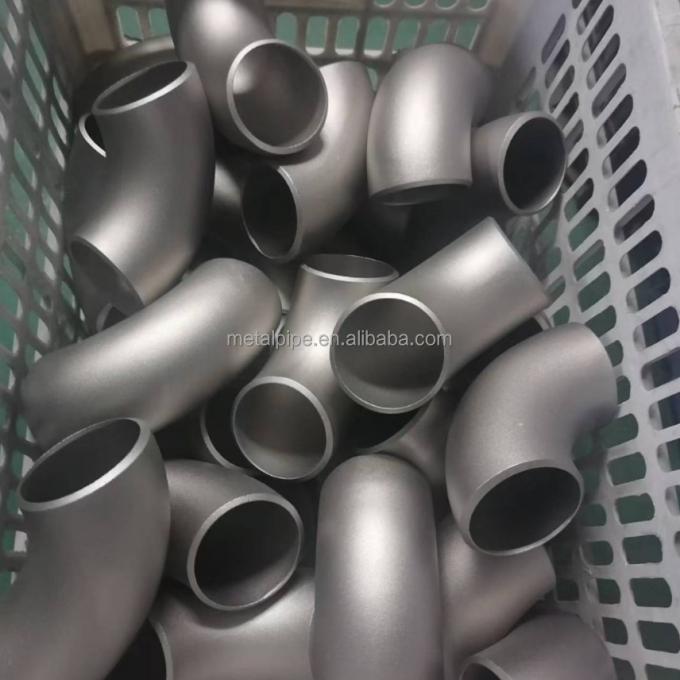 Metall Kupfer Nickel Fitting ASME B36.19 LR/SR 2 Zoll Sch10s 90 Grad Ellenbogen Rohr Fittings 3