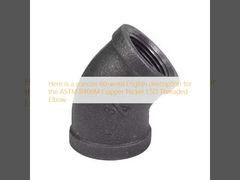 Kupfer-Nickel-1,5D-Gewindebogen ASTM B466M