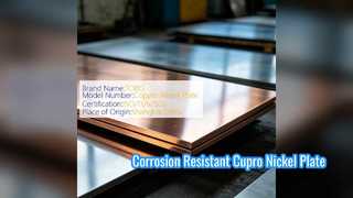 Cupro Nickel 70 30 Platte C71500 für Wärmetauscher