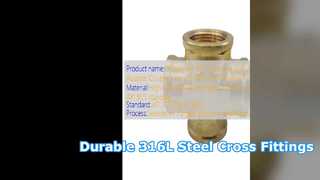 Kreuzrohrverschraubung aus Edelstahl 316L ASME B16 20