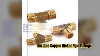 Kupfer-Nickel-T-Stück für Industrierohre mit Gewinde