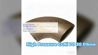 CuNi 70 30 Nahtloser Bogen 90 Grad Hochdrucklösung