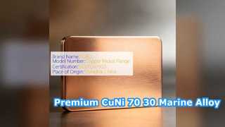 CuNi 70 30-Legierungsblech in Marinequalität für Wärmetauscher