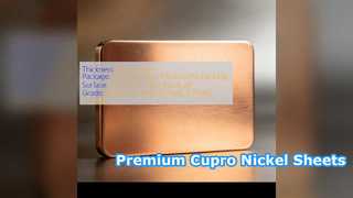 Premium-Cupro-Nickelbleche C70600 C71500 Seetüchtige Verpackung