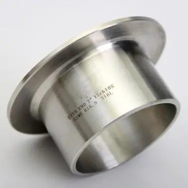 SS304 Stainless Steel Stub End Fittings, Butt Weld Lap Joint Pipe Connector for Industrial Piping
