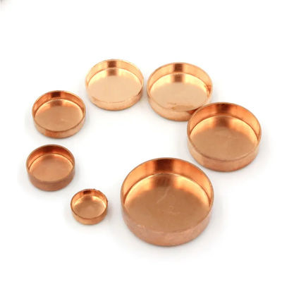 Customized Thread Copper Pipe End Caps Brass Plumbing Pipe Fitting  ANSI B16.5 90/10 70/30