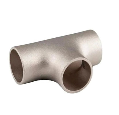 ASTM B466 Marine Grade Seawater Corrosion Proof Copper Nickel Equal Tee CuNi 90/10 C70600 Pipe Fitting