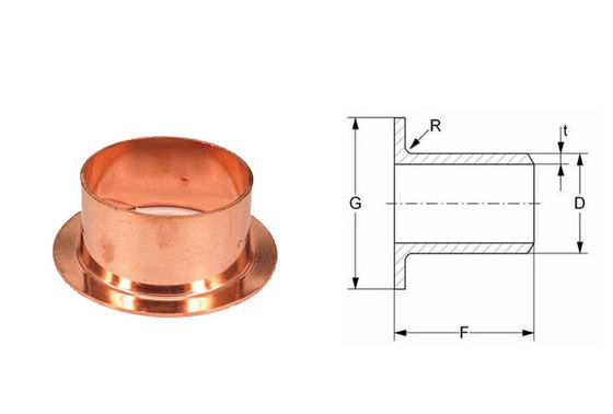 ASME B16.9 Welding Flanged Copper Nickel Flange with Zinc Plated Surface