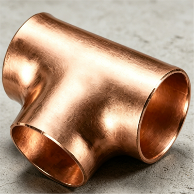 ASTM B466 C70600 CuNi 90/10 Equal Tee Marine Grade Seawater Corrosion Resistant Fitting