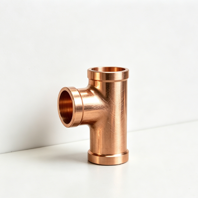 ASTM B466 C70600 CuNi 90/10 Equal Tee Marine Grade Seawater Corrosion Resistant Fitting