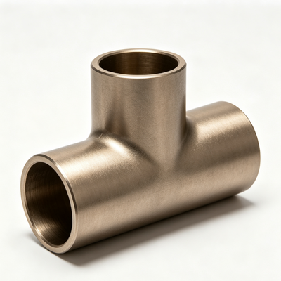 CuNi 70/30 Equal Tee C71500 Seawater Corrosion Resistant Cupro Nickel Marine Pipe Fitting