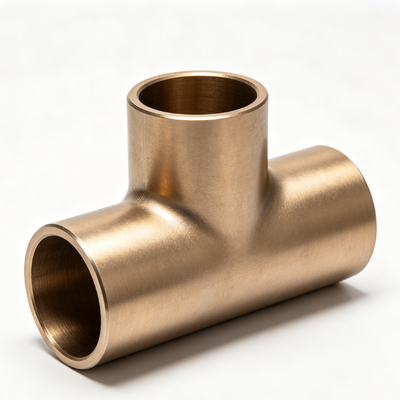 CuNi 70/30 Equal Tee C71500 Seawater Corrosion Resistant Cupro Nickel Marine Pipe Fitting