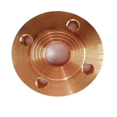 ASME B16.5 Copper Nickel Slip On Flange C70600 Yellow Anti-Corrosion Coating for Marine Piping