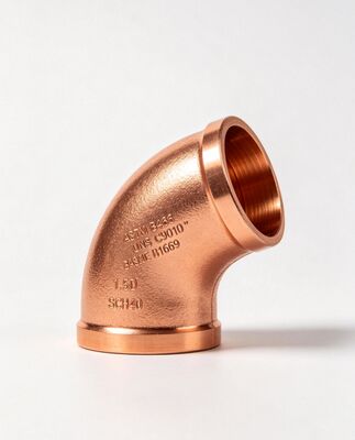 Industrial CuNi 70/30 Copper Nickel 90 Degree Elbow, Seamless Butt weld Schedule 40