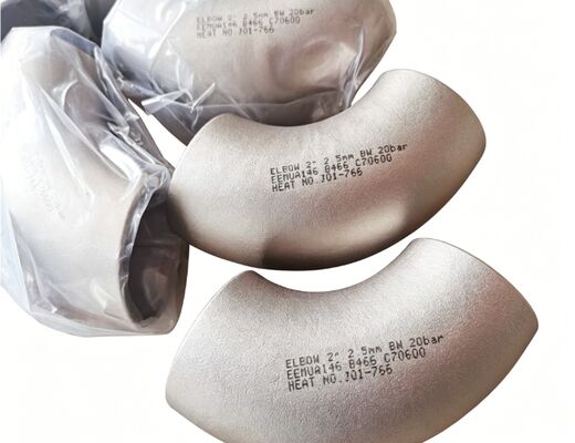 Kupfernickel Ellenbogen, ASTM B466, UNS C70600, Radius 1,5D