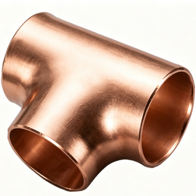 ASTM B466 C70600 CuNi 90/10 Equal Tee Marine Grade Seawater Corrosion Resistant Fitting